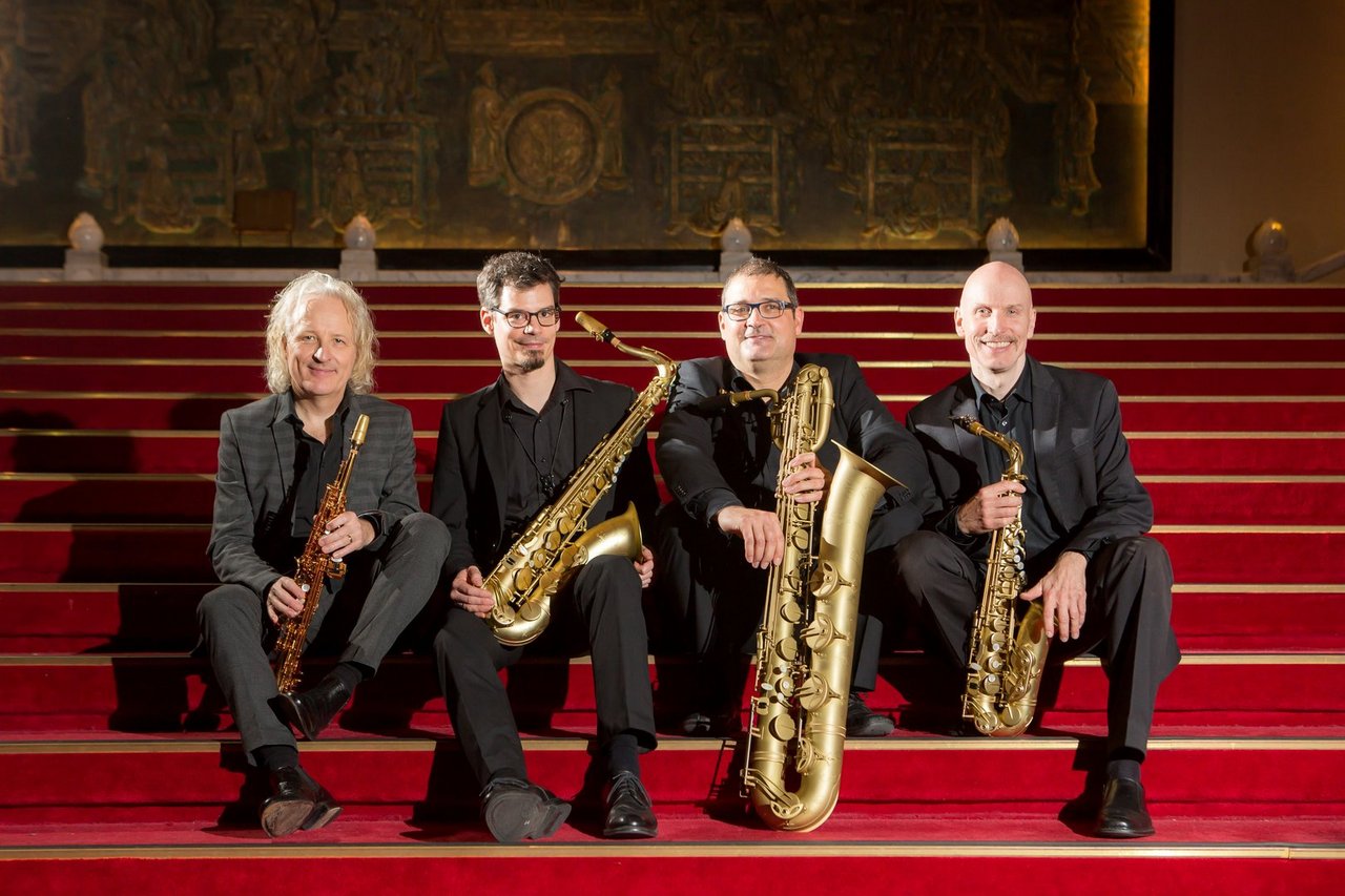 Das Foto zeigt das Finefones Saxophonquartett